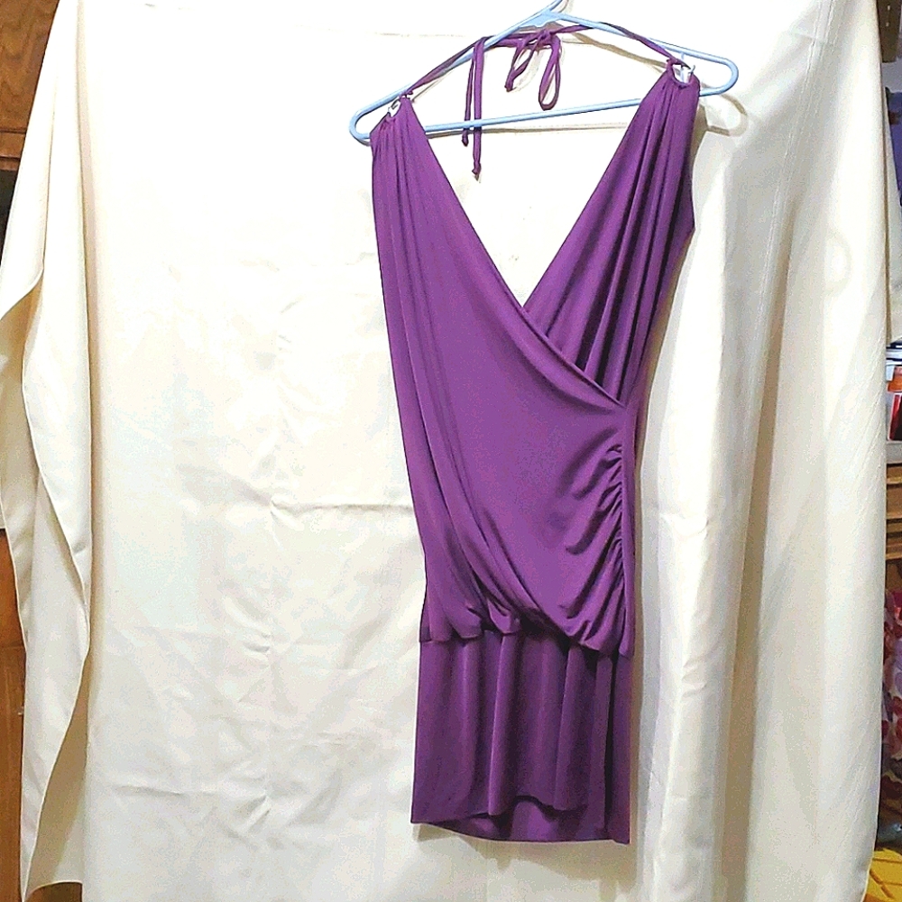 Backless Women's Halter Mini Party Dress